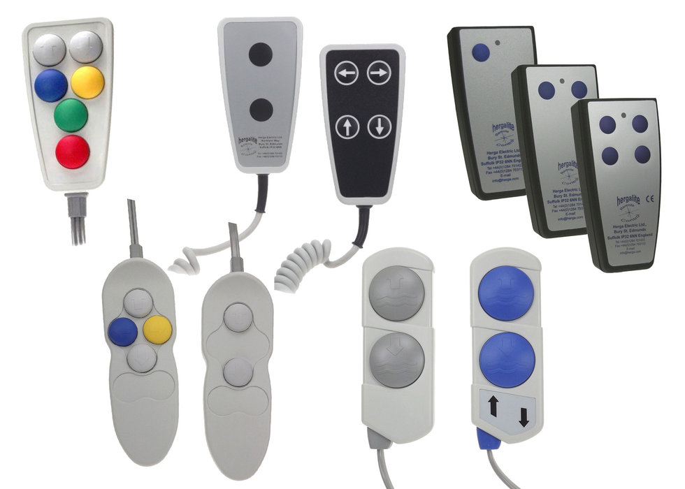 Herga Technology’s comprehensive switching range includes hand controls